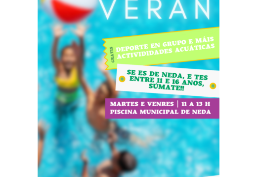 O Concello anima a mozos e mozas a participar nas actividades acuáticas e deportivas de “Nedactívate verán”